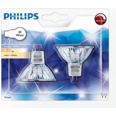 Philips SADA 2x Průmyslová žárovka GU5,3/20W/12V 3000K P224989 – Hledejceny.cz