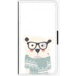 Pouzdro iSaprio - Bear with Scarf - Samsung Galaxy J5 2017 – Sleviste.cz