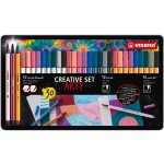 STABILO Fixy Pen 68 brush Pen 68 & point 88 ARTY 30 ks sada v plechu 4006381601481 – Hledejceny.cz
