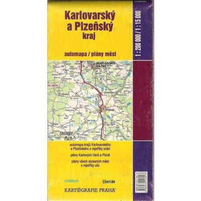 Automapa Karlovarský a Plzeňský kraj :