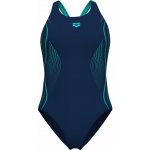 Arena WOMEN'S SWIM PRO BACK GRAPHIC 005532/780 tmavě modrá – Zboží Dáma
