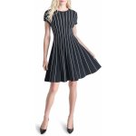 DKNY S/L RIBBED TIPPEDFIT BLK CREAM – Zboží Dáma