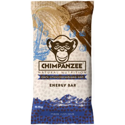Chimpanzee Energy Bar dark chocolate & sea salt 55 g