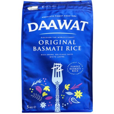 Daawat Originál Basmati Rýže 5 kg – Zbozi.Blesk.cz