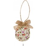 Ib Laursen Závěsná velikonoční dekorace Eggs A, béžová barva, textil – Zboží Mobilmania