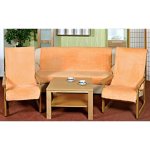 Kvalitex přehoz na sedací soupravu Micro 3+1+1 lososový 150 x 200 cm, 2 ks 65 x 150 cm – Hledejceny.cz
