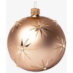 Koulier Preciosa Skleněná vánoční ozdoba koule s českým křišťálem Preciosa hvězdy – Zboží Mobilmania