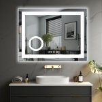 IREDA Koupelnové zrcadlo s LED osvětlením 80 x 60 cm 92027 – Sleviste.cz