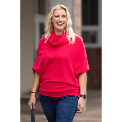 Italy fashion Elegantní svetr ANGELA Skořicová – Sleviste.cz