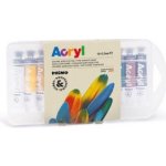 akrylové barvy PRIMO sada 12 x 7,5 ml – Hledejceny.cz