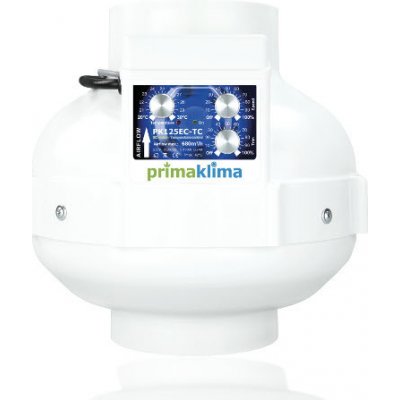 Ventilátor Prima Klima 125mm, 680 m³/h - regulace teploty a min. otáček, EC motor | Zboží Auto