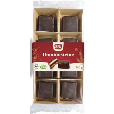 Rosengarten Bio perníčky s marcipánem v hořké čokoládě 140 g – Zboží Dáma