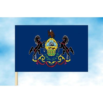 LIBEA, s.r.o. Pensylvánie vlajka Rozměr: 60×90 cm, Uchycení: Návlek na žerď – Hledejceny.cz