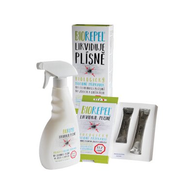 Bio Repel BIOREPEL chytrá houba proti plísním na zdivo a omítky, 0,5 l + 1 g + 2 g – Hledejceny.cz