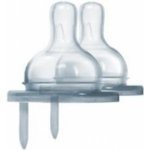 Purakiki dudlík anti/colic střední průtok 2 ks transparentní – Zboží Dáma