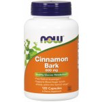 Now Foods Foods Skořice Cinnamon Bark 600 mg 120 kapslí – Hledejceny.cz