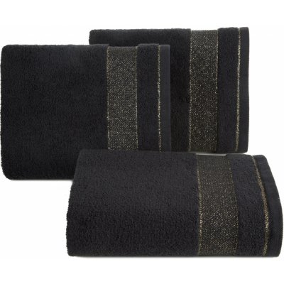 Eurofirany FROTÉ RUČNÍK NESSY SADA 3KS 70X140 CM ČERNÁ – Hledejceny.cz