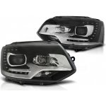 PROTEC Přední světla,s denním svícením VW T5 2010-2015 TRU DRL černé XENON LOOK – Zboží Mobilmania