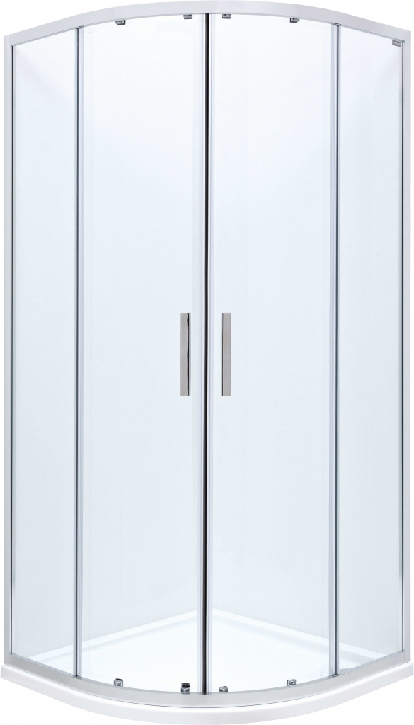 Roca Town-N Rondo 90x90 cm půlkulatá chrom lesk/průhledné sklo AMP2509012M