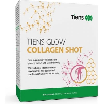 Tiens Glow Collagen Shot 15 ml x 15 sáčků – Hledejceny.cz