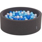 Divio suchý bazén 90x30 cm tmavě sivý + 300 míčků – Sleviste.cz