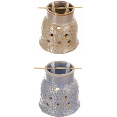 Indecor Aroma lampa keramická 10 x 10 x 11 cm ASS hnědá – Zboží Dáma