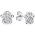 Brilio Silver náušnice EA590W – Zbozi.Blesk.cz