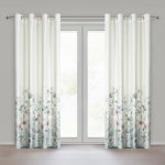 EUROFIRANY ZATEMŇOVACÍ ZÁVĚS NA KROUŽCÍCH ELIA 140X250 CM KVĚTY – Hledejceny.cz