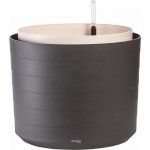 Plastia Samozavlažovací velkoobjemová nádoba Berberis 55 antracit+slonová kost – Sleviste.cz