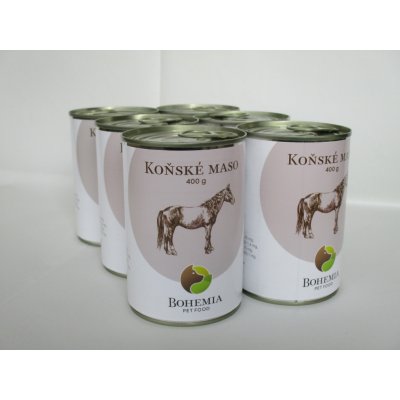 Bohemia Pet Food Koňské ve vlastní šťávě 6 x 400 g – Sleviste.cz