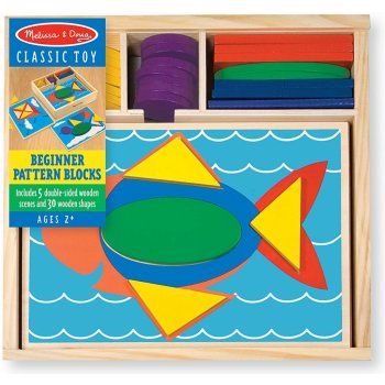 Melissa & Doug Vkládací kostky na desku 30 ks