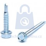 Šroub TEX DIN 7504K pozinkovaný, samovrtný do kovu se šestihrannou hlavou 6,3 x 70, balení 200 ks – Sleviste.cz