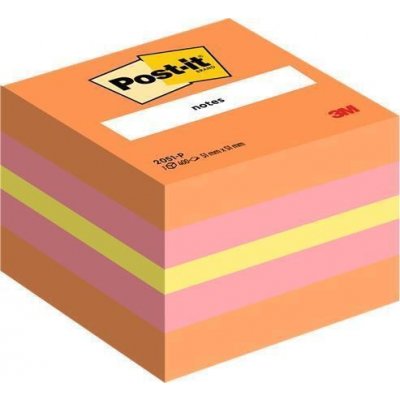 3M POSTIT Samolepicí bloček, mix barev oranžová-růžová, 51 x 51 mm, 400 listů, 3M POSTIT 7100172395 ,balení 400 ks – Hledejceny.cz