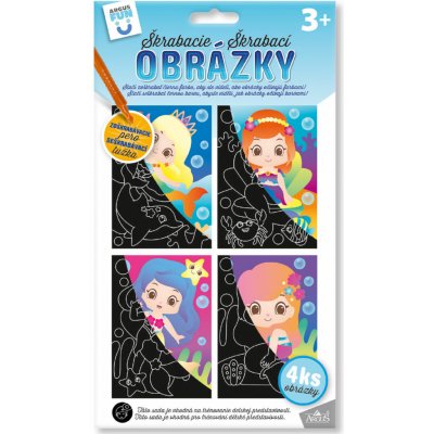ARGUS Kreativní tvoření škrabací obrázky mořská panna – Zboží Dáma
