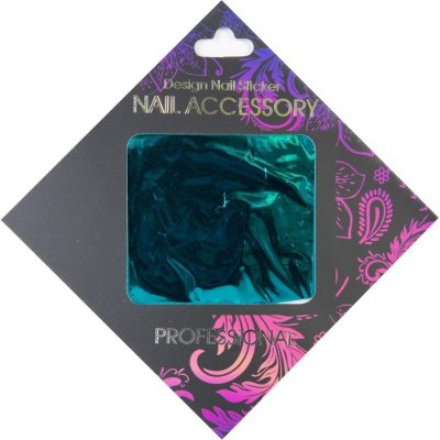 Magnetic Nail Gel Transfer Foil Turquoise Metalic