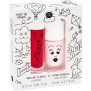 Nailmatic Kids Rollette lesk na rty 6,5 ml + Polly lak na nehty 8 ml dárková sada