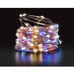 ISO 11393 Vánoční svítící struny Solární 100 LED multicolor 12m – Hledejceny.cz