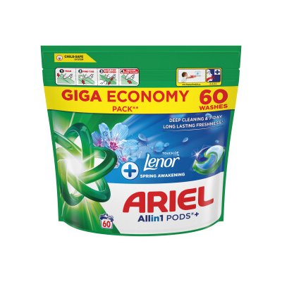 Ariel All in 1 Pods +Lenor prací kapsle Spring Awa 60 PD – Sleviste.cz