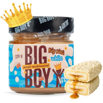 Big Boy Big King White Krém s lískovými ořechy a mlékem 220 g – Zboží Dáma