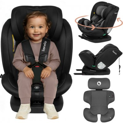 Lionelo s ISOFIXEM BASTIAAN I-size 2023 black grey – Zbozi.Blesk.cz