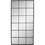 Černé antik kovové nástěnné zrcadlo Industrial - 90*2,5*180 cm - Chic Antique – Hledejceny.cz