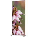 Jansen Display Potištěná látková dělící stěna Deco 85-200 Růžové květy rostliny Erica ECO, 870 x 2020 mm – Zboží Živě