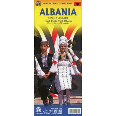 Albánie Albania 1:210t mapa ITM – Zboží Mobilmania