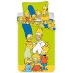 Jerry Fabrics povlečení bavlna Simpsons yellow green 140x200 70x90 – Sleviste.cz