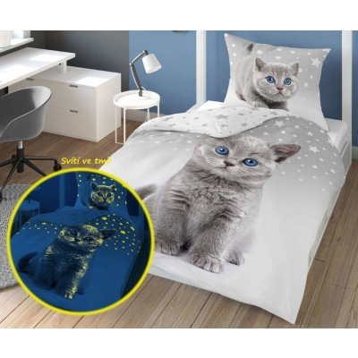 Detexpol Svítící povlečení pes Husky Bavlna 140x200 70x80 – Hledejceny.cz