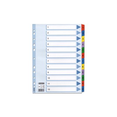 Rozlišovač 1-12 karton MYLAR color – Hledejceny.cz