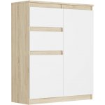 Framire Komoda se skříňkami a šuplíky Sonoma Mix 80 x 40 x 98 cm Modern S2 – Hledejceny.cz