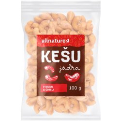 Allnature Kešu v medu a chilli 100 g