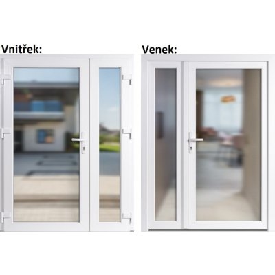 Soft Dvoukřídlé vchodové 3/3 sklo Krizet Bílá/bílá levé 130 x 200 cm – Hledejceny.cz