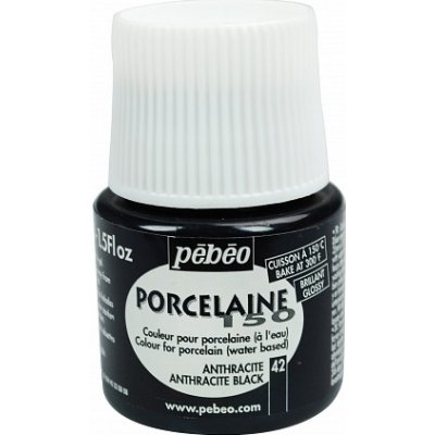 Vypalovací barvy na porcelán černá 42 PORCELAINE150 45ml Pebeo – Zboží Dáma